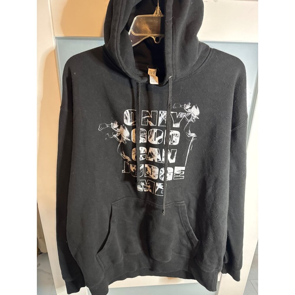 2Pac "Only God Can Judge Me" Black Hoodie XL Tell                           70-4